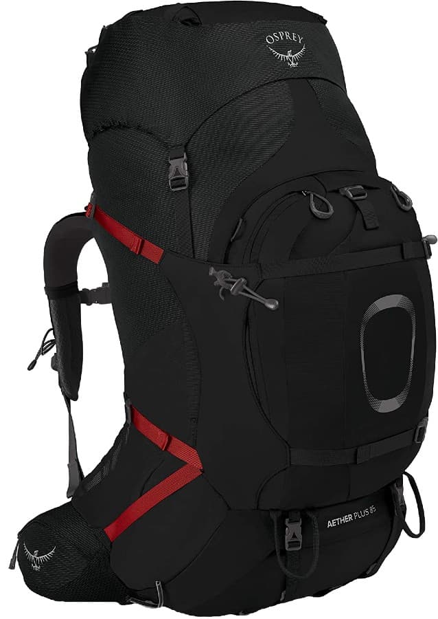Osprey Aether Plus 85 Expedition Backpack, 85L | S/M Black