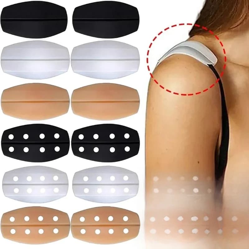 2/4pcs Bra Straps Anti-Slip Pads Silicone Underwear Soft Shoulder Pad Lingerie Belts Holder Cushions Women Intimate Accessories