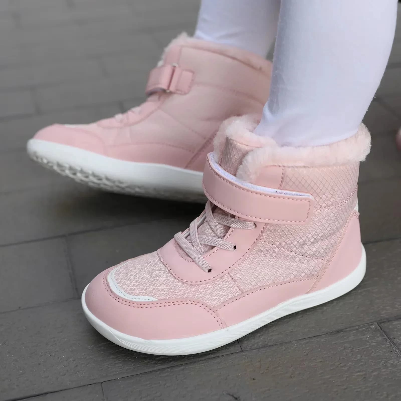 2024 Kids Barefoot Snow Boots Winter Warm Boots for Girls Outdoor Walking Non-slip Children's Shoes Girls' Boy Shoes Sneakers