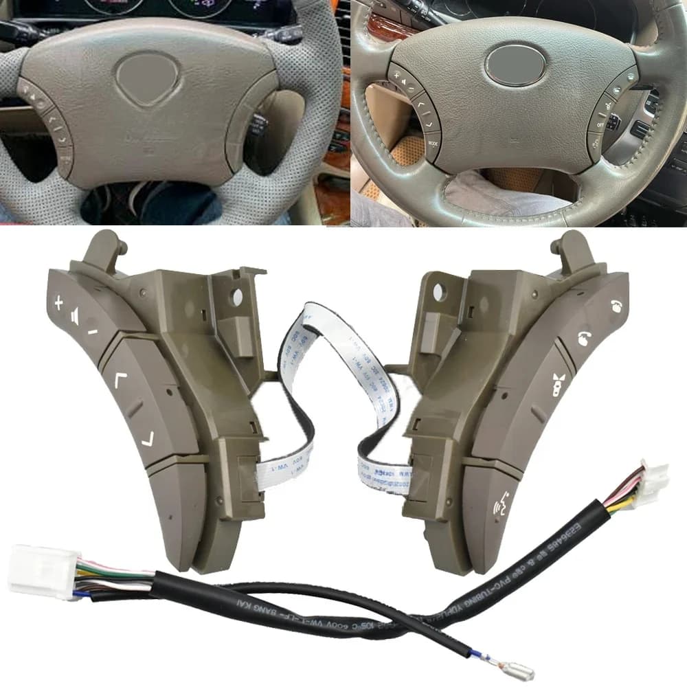 Two Color For Toyota LAND CRUISER PRADO 2004 2005 2006-2009 Car-styling Buttons 75B037 Steering Wheel Control Buttons