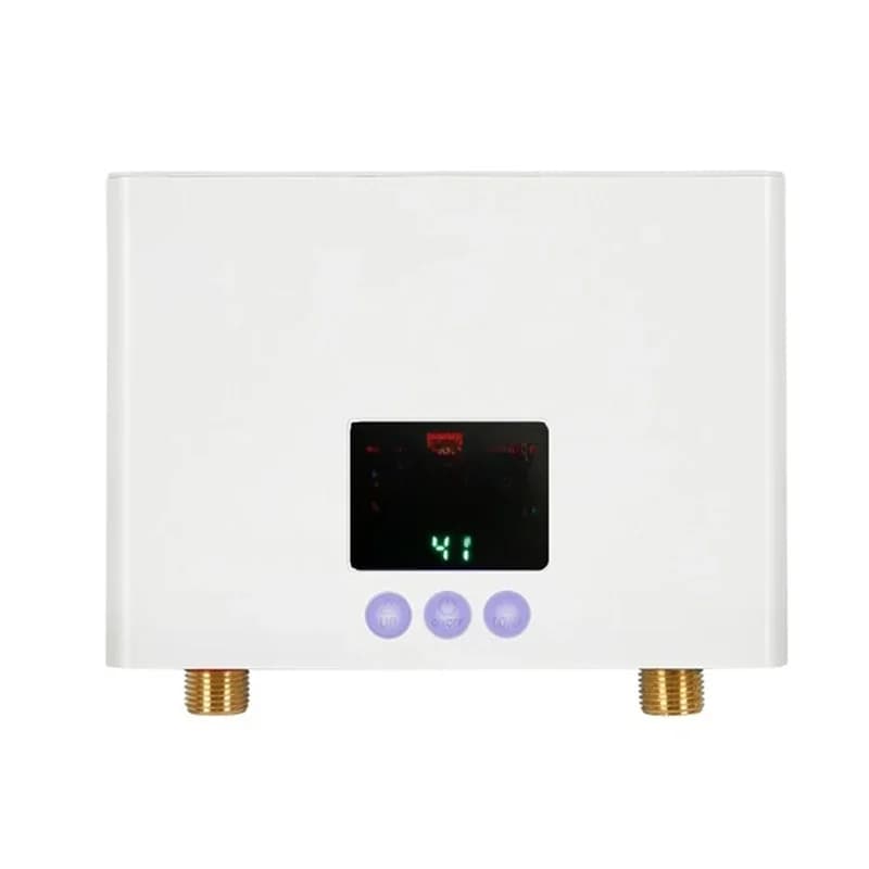 110V/220V Instant Water Heater Bathroom Kitchen Wall Mounted Electric Water Heater Tankless Water Heater with Remote Control