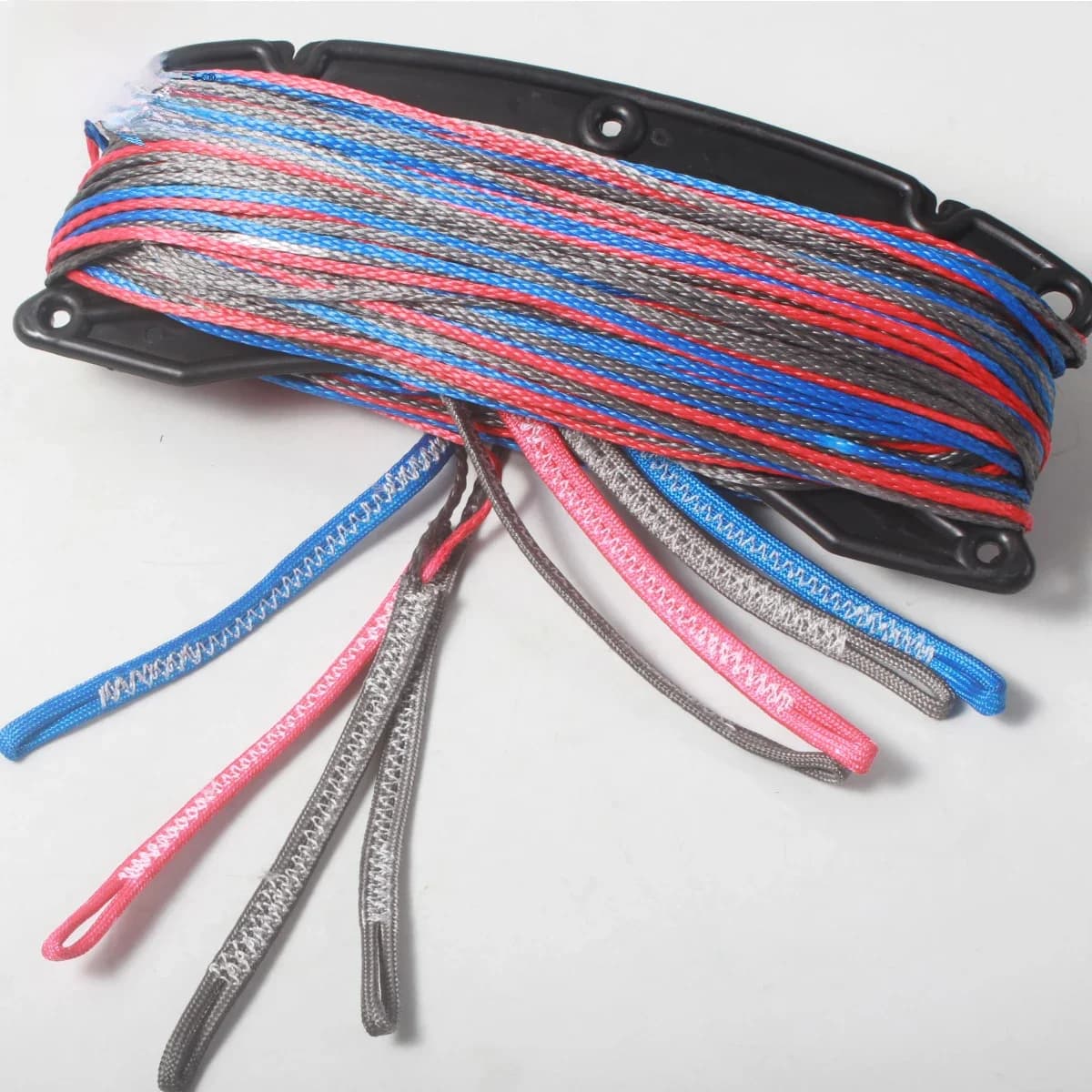 UHMWPE Fiber 4 Line (1 Red in 400kg, 1 Blue in 400kg, 2 Grey in 400kg) X 25m Kitesurfing Line Set End Looped