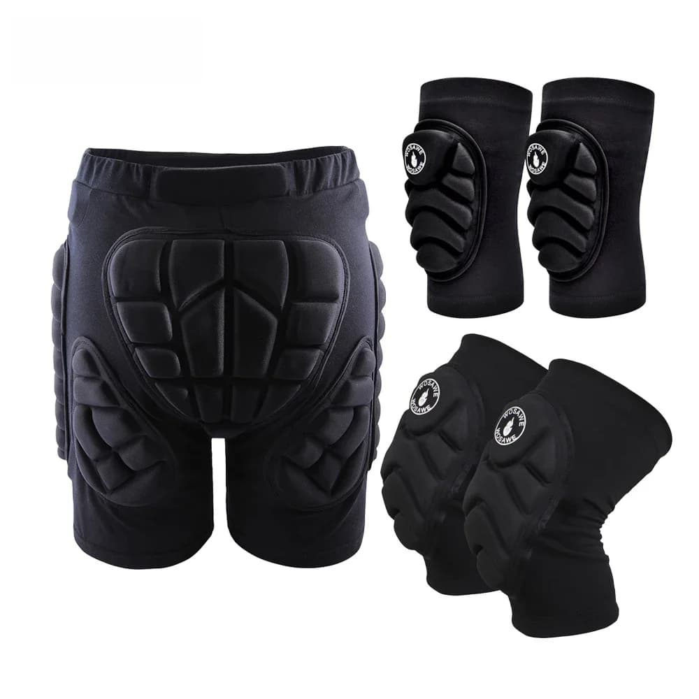 WOSAWE Outdoor Sports Pad Shorts Knee Pads Guards Elbow Skiing Skating Snowboard Hip Padded Shorts XS-3XL