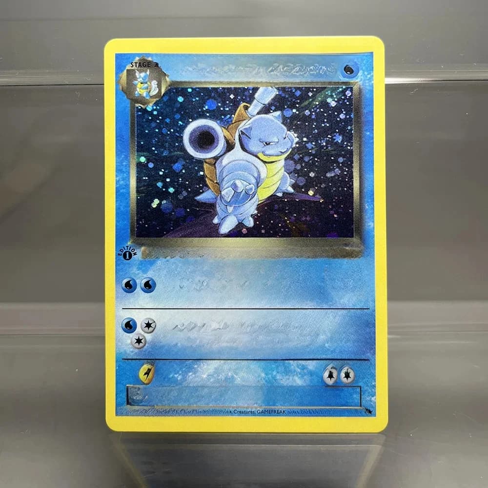 PKM Cards Erika's Dragonair Misty's Tentacrue 1996 1st Edition Single Foil Cards Game Collection Cards PTCG Proxy Cards