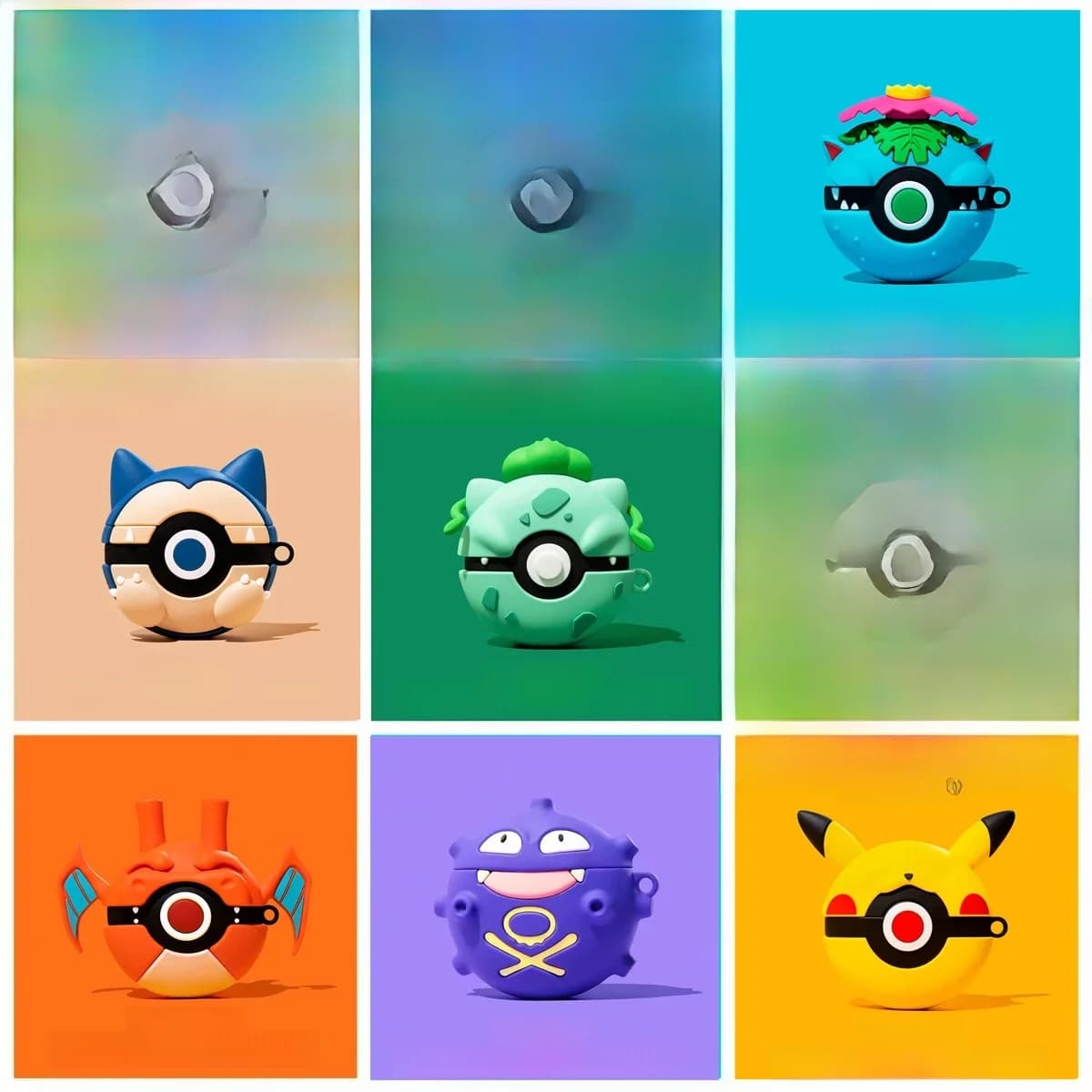 Pokemom Bluetooth Headphone Case For Apple Airpods 3 2 1 Soft 3D Cartoon PokeBall Pikachu Cover For Airpods Pro Earphone Case