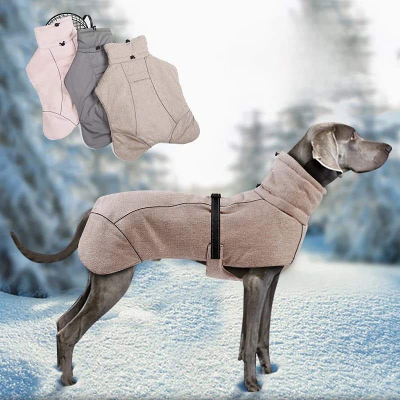 Warm Winter Big Dog Clothes High Quality Pet Jacket Coat for Medium Large Dogs Weimaraner Greyhound  Boutique Clothing Outfits