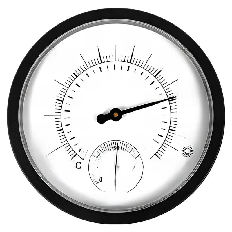 10" Decorative Thermometer Hygrometer Clock for  Garden Wall Decor Indoor Outdoor Thermometer Weather Station Temperature Gauge