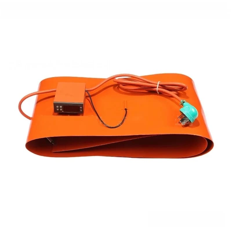 110V/220V Silicone Rubber Electric Heating Pads Digital Temperature Controller Thermostat Heater Wrap Belt With Spring and Hooks