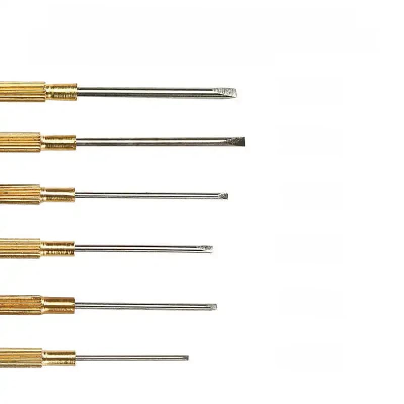 1Pcs Steel Screwdriver for Rolex Watch 0.8 1.0 1.2 1.4 1.6 1.8mm Flat Blade Screw Driver Repair Tools Watchmaker Screwdriver