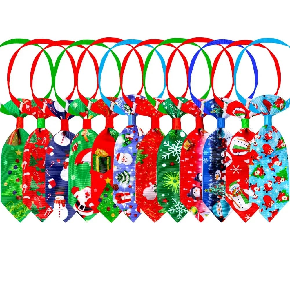 50/100ps Christmas Dog Accessories Pet Dog Cat Neckties Bow Tie Xmas Pet Supplies Samll Dog Bowties Collar Pets Dogs Accessories