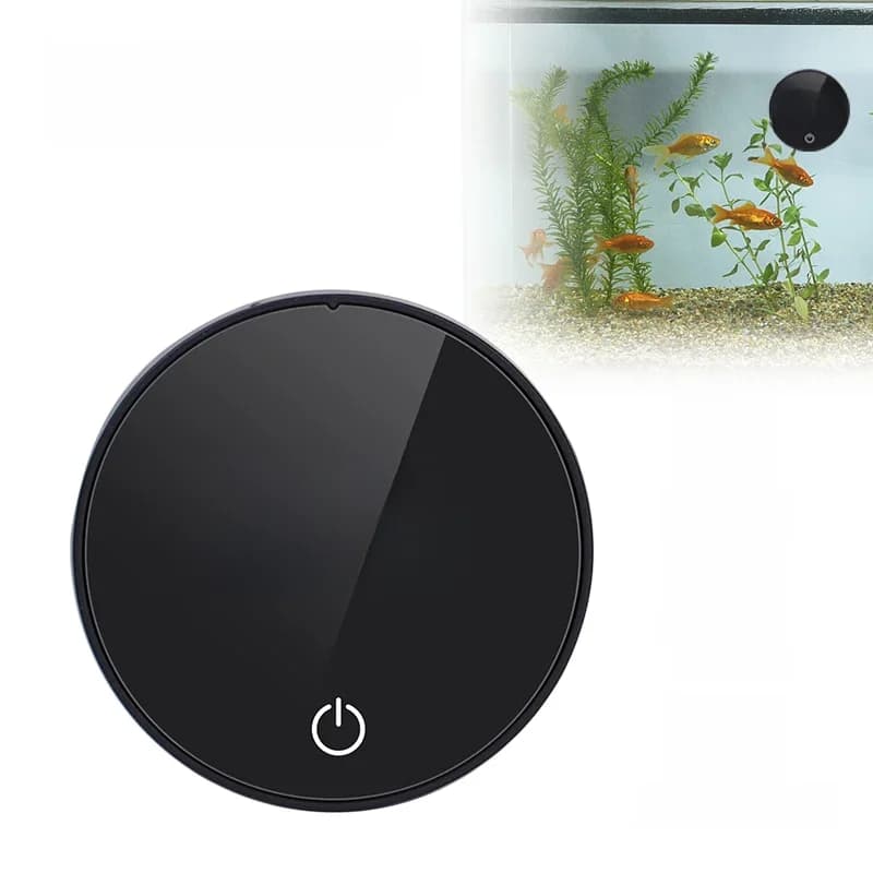 Aquarium Thermometer LCD Digital External Thermometer Charging Type-C Fish Tank Mini Thermometer High Precision