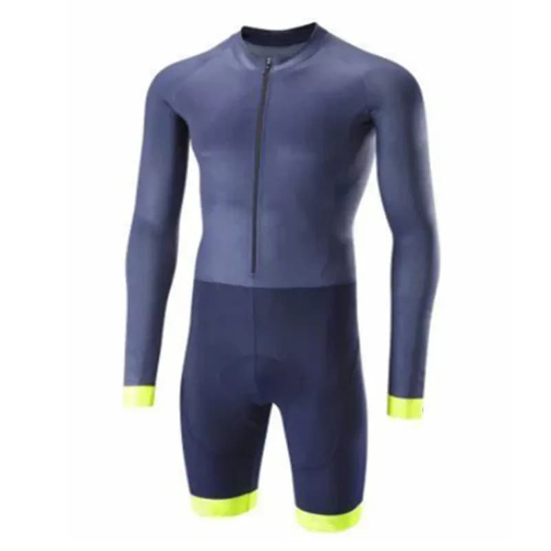 2022 The Latest Triathlon Skinsuits For Men Cycling Jerseys Pro Team Bicycle Clothing With Zipper Long Sleeve Jumpsuit Drysuitst
