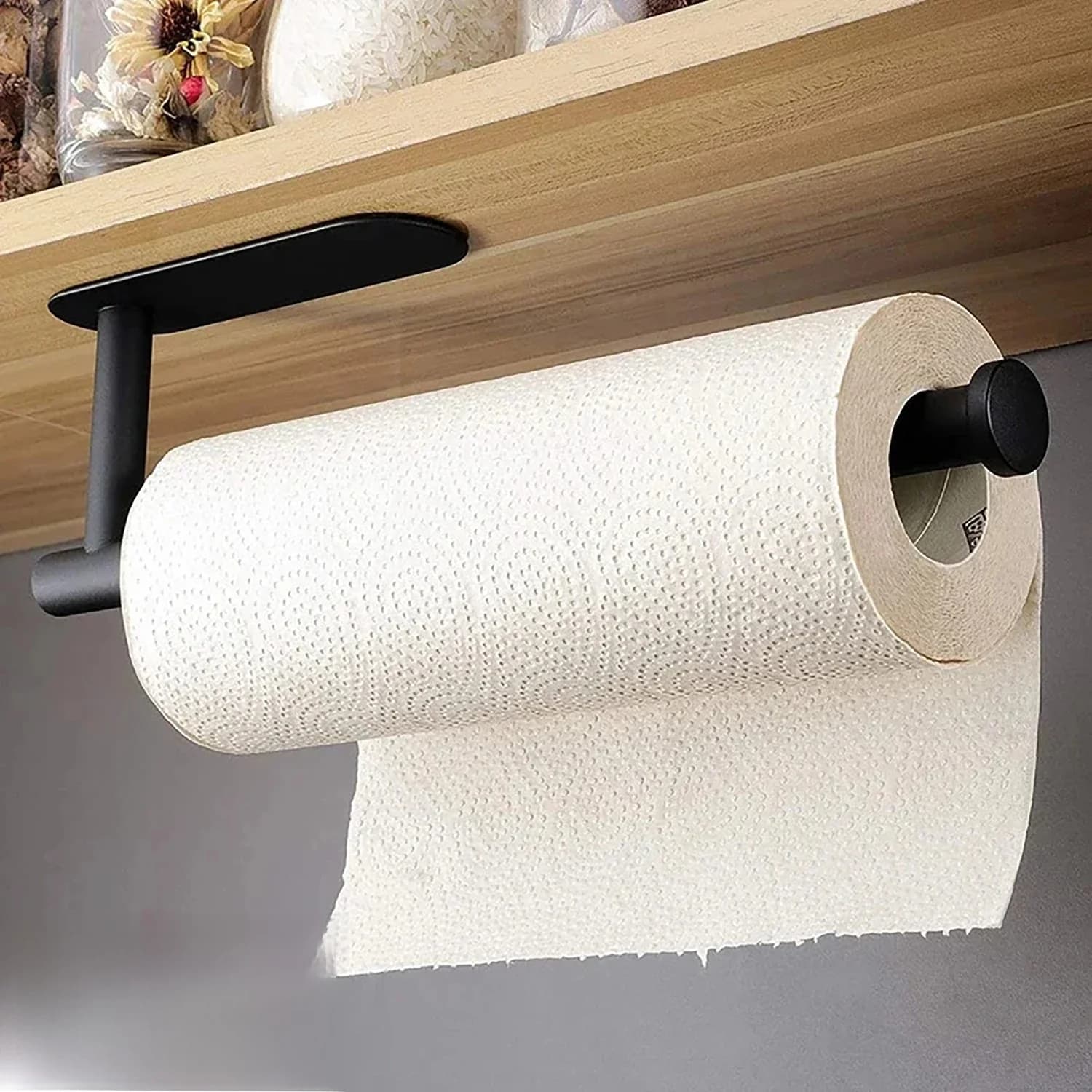 Kitchen Paper Towel Holder Adhesive Tissue Hanger Toilet Roll Paper Dispenser Cabinet Storage Napkin Rack Bathroom Accessories