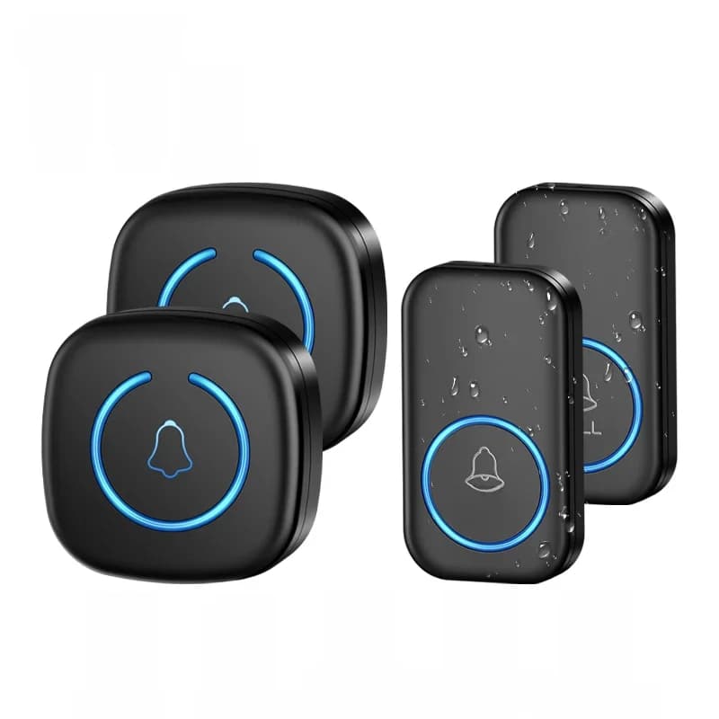 MINI Wireless Smart Doorbell Welcome Door Bell 60song Ringtones Differentiated Doorbell Mute Home Office Call Bell US EU Plug
