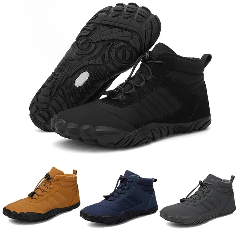 New Winter Booties Men Snow BareFoot Casual Shoes Outdoor Work Shoes Ladies Warm Fur Men Ankle Shoes Male Snow Boots Big Size 47