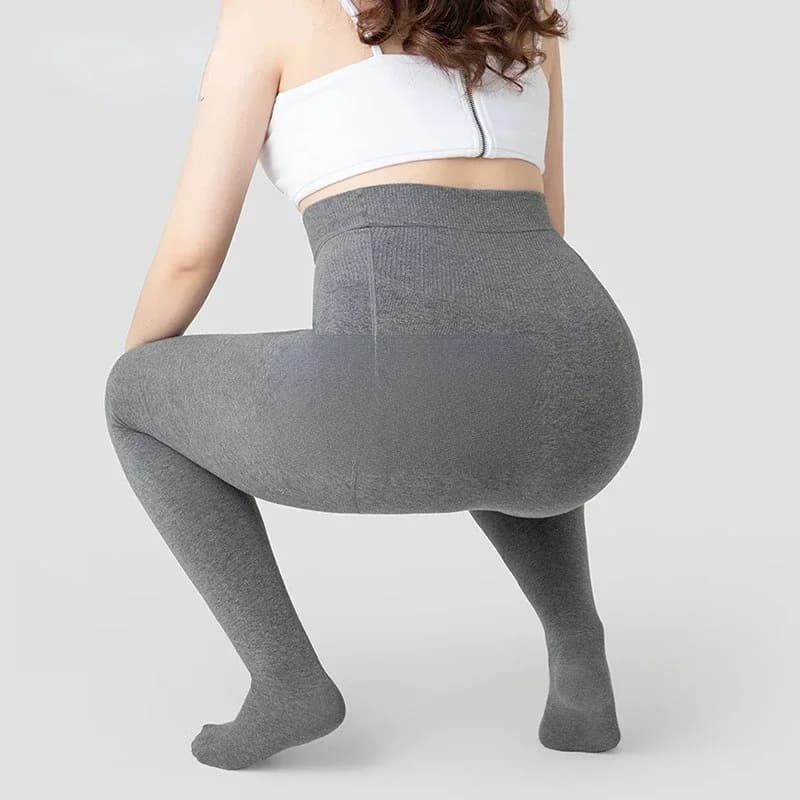 Large Size Leggings Female Tights Cotton Fat Person Winter Autumn Velvet Thermal Pant Women Black Grey Pantyhose Thick Stockings