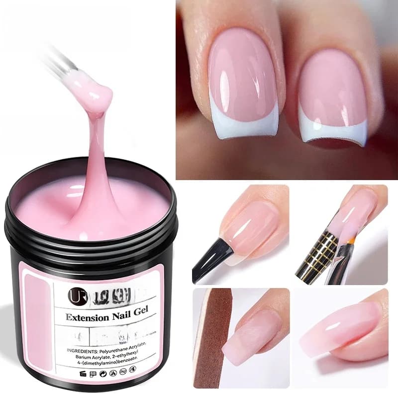 UR SUGAR 150g Extension Jelly Nude Pink Rose Red Quick Extension Gel Nail Polish Nail Extension UV LED Manicure Soak Off