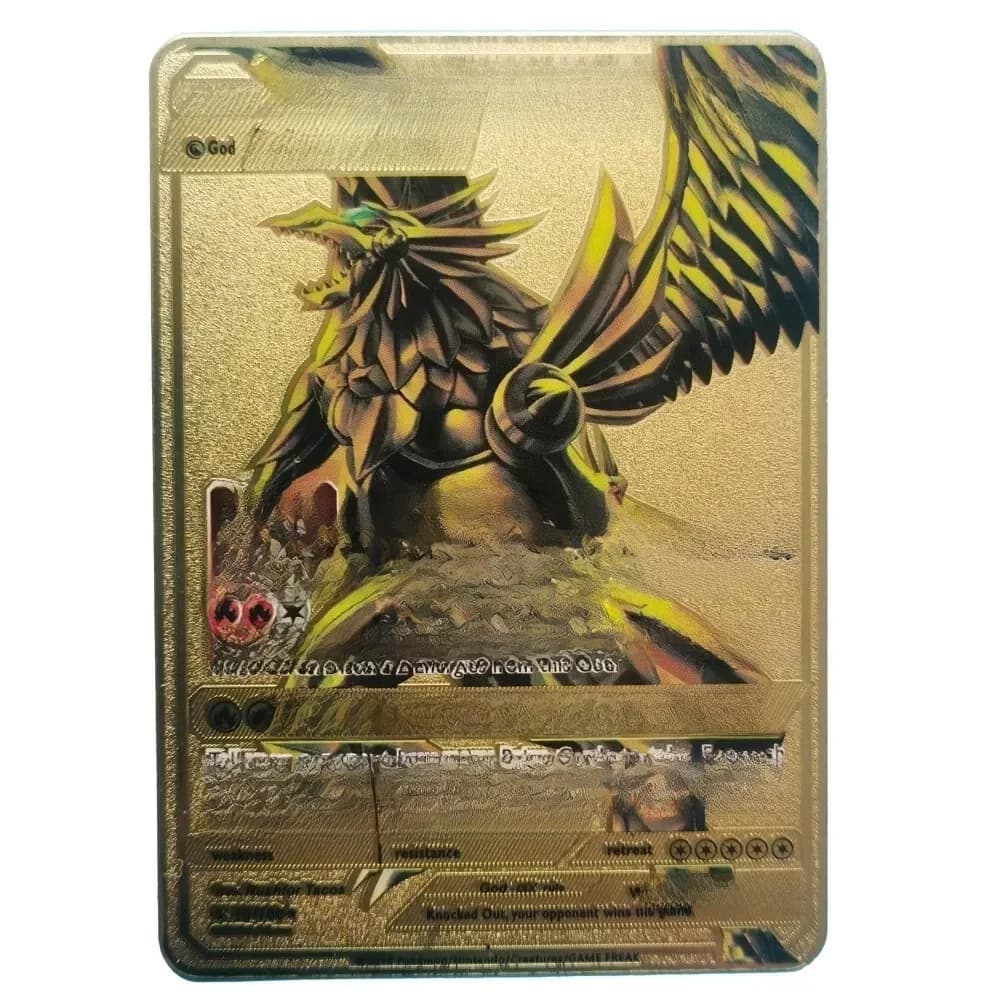 New Pokemon 20Style  Cards Gold Metal Pokemon Cards  English Hard Iron Cards Mewtwo Pikachu Gx Charizard Vmax Package Game Coll