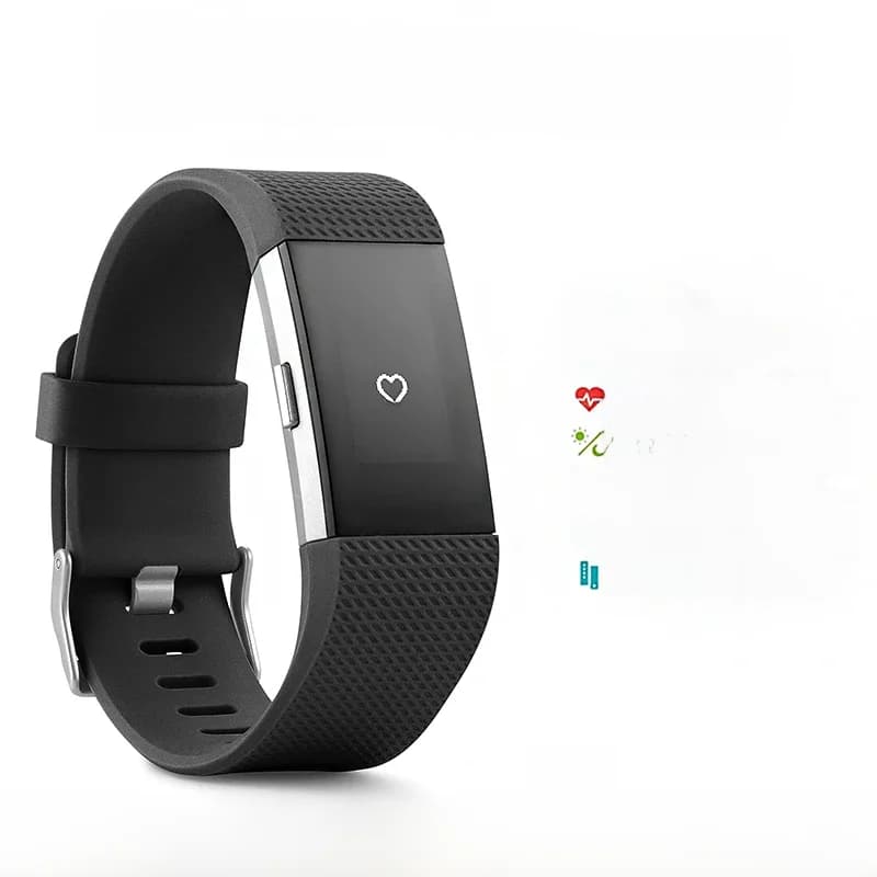 Fitbit Charge 2 smart wristband heart rate monitoring exercise pedometer fitness sleep call notification GPS IOS Android