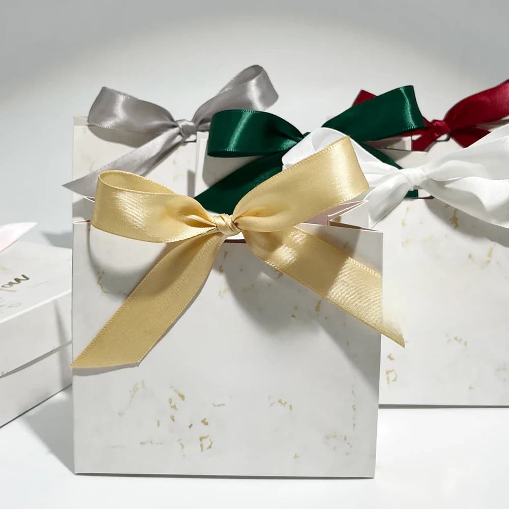 Marbled Candy Box Gift Grey Thank You Box Cardboard Boxes Gift Packing Box small Gift Bag For Wedding Saby Shower Party Decorate