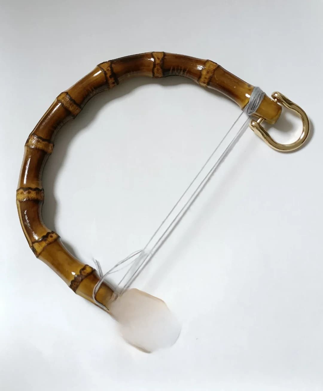 15.5CM Natural Bamboo Handles For Purse Handbag Handle Replacement U-shaped Hardware Woven Accessory  DIY Handmade Craft