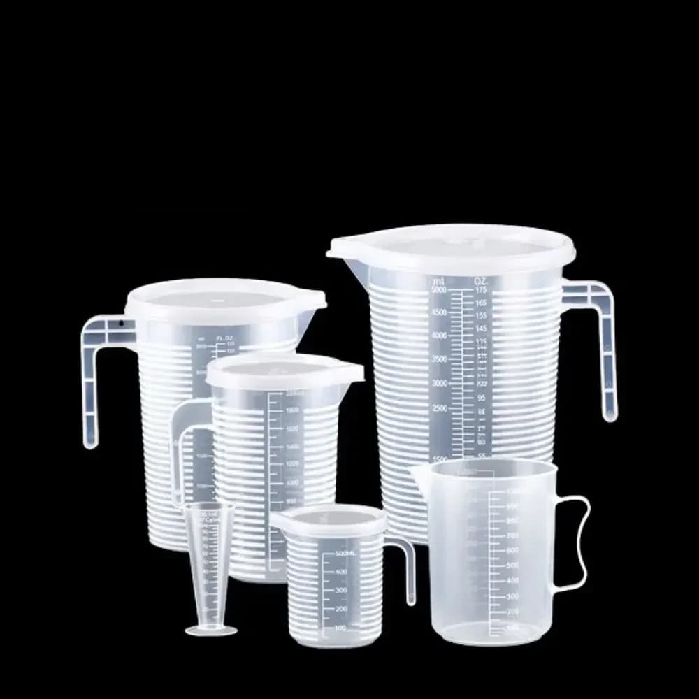 100-5000ml Thickened Plastic Measuring Cup with Scale Food Grade Measuring Cup Experimental Measuring Cup Beaker Plastic Cup