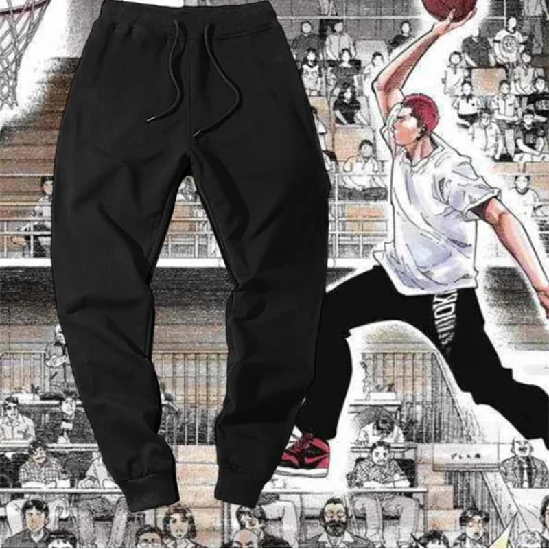 Anime Cosplay  Slam Dunk Shohoku Akagi KOGURE MIYAGI SAKURAGI RUKAWA MITSUI Basketball Outcoat Sweatpants Breathe Cotton Pants