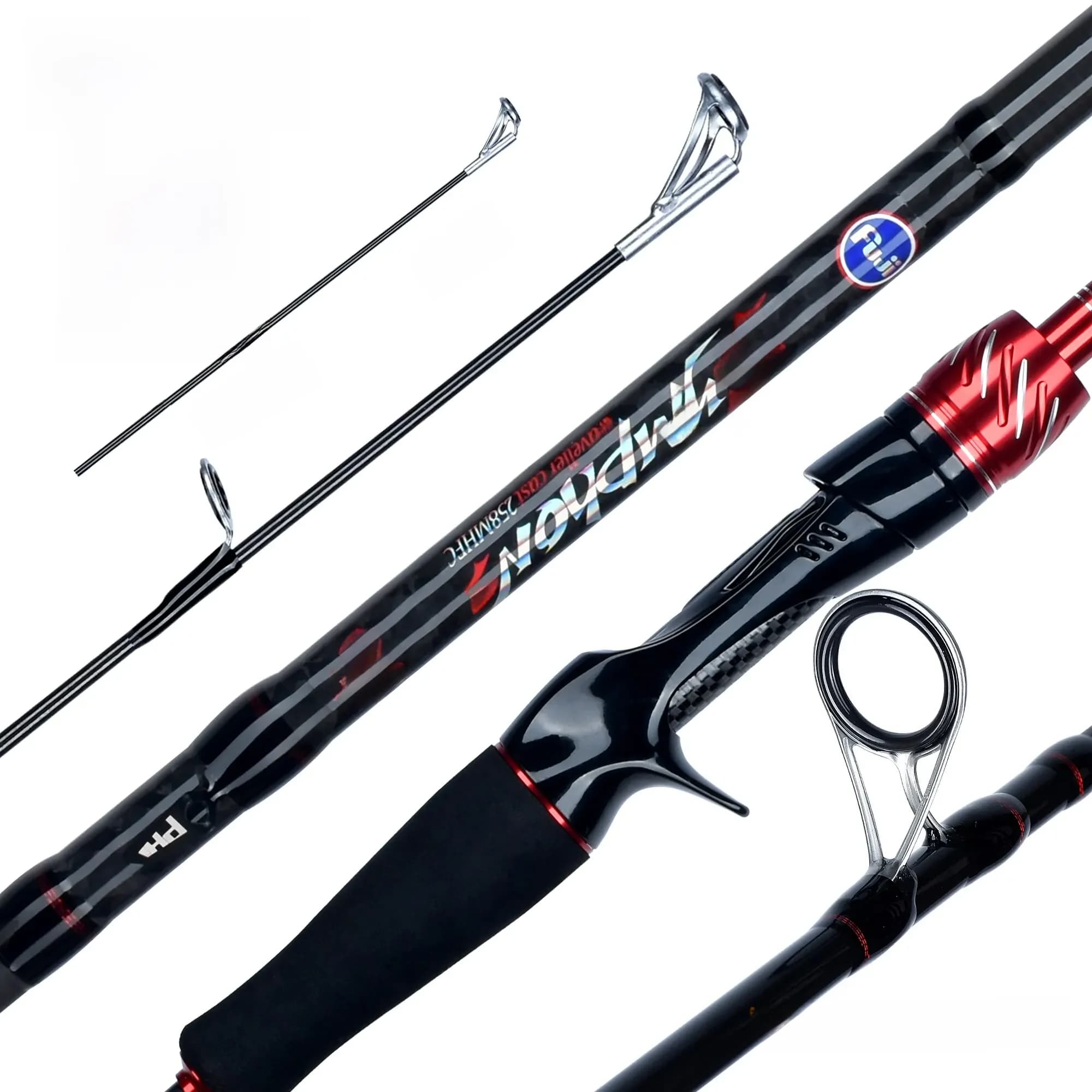 BIUTIFU Traveller Spinning Casting Fuji Lure Mini Rock Fishing Rod 1.8/2.1/2.4/2.7/3.0m Carbon Baitcasting PHISHGER Fast 5-42g