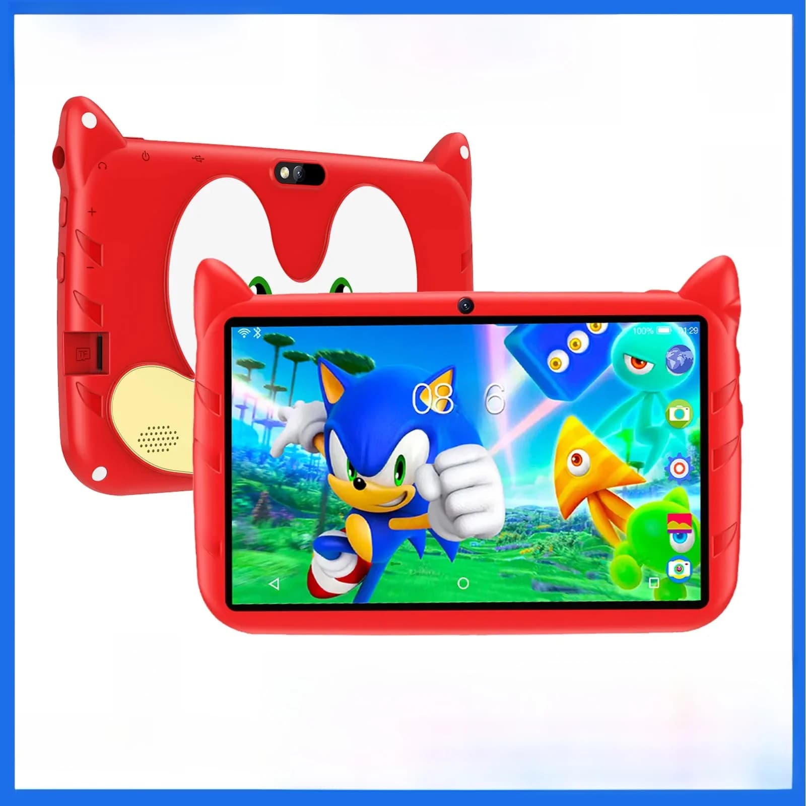 7 Inch  Android 13 Kid Tablet 4GB RAM 64GB ROM 1TB Expand WiFi 4000MAH Battery Dual Camera Children's Gift Kids Software Tablets
