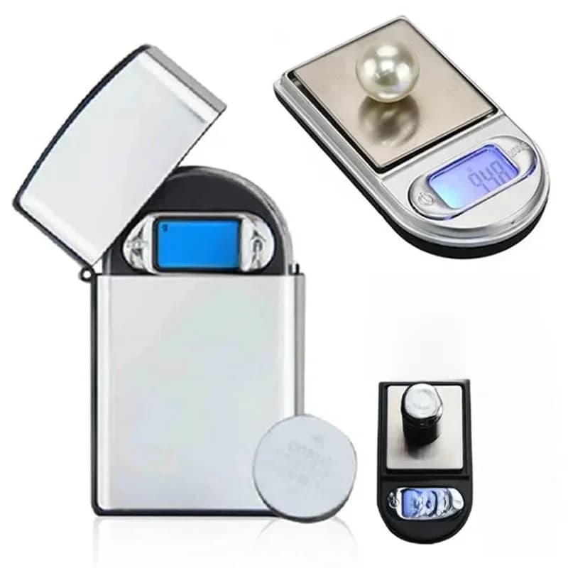 Mini Pocket Lighter Scale 50g/100g/200g Precision Digital Scales for For Jewelry Diamond Reloading Kitchen 0.01g Weight