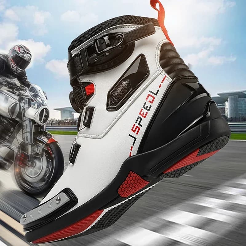 New Motorcycle Boots Men Women Knight Outdoor Riding Anti-slip Winters Sneakers Shoes Bicycle Mountain Racing Road Speed Autumn