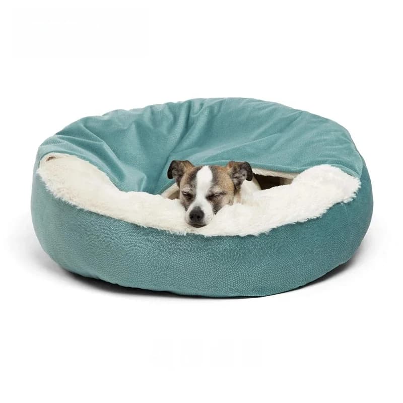 Benepaw Orthopedic Dog Bed With Hooded Blanket Winter Warm Waterproof Dirt Resistant Cat Puppy House Cuddler Machine Washable