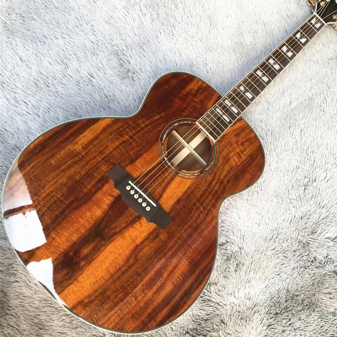 Top Quality 43" All KOA Wood F50 Acoustic Guitar Rosewood Fingerboard Electric Guitarra