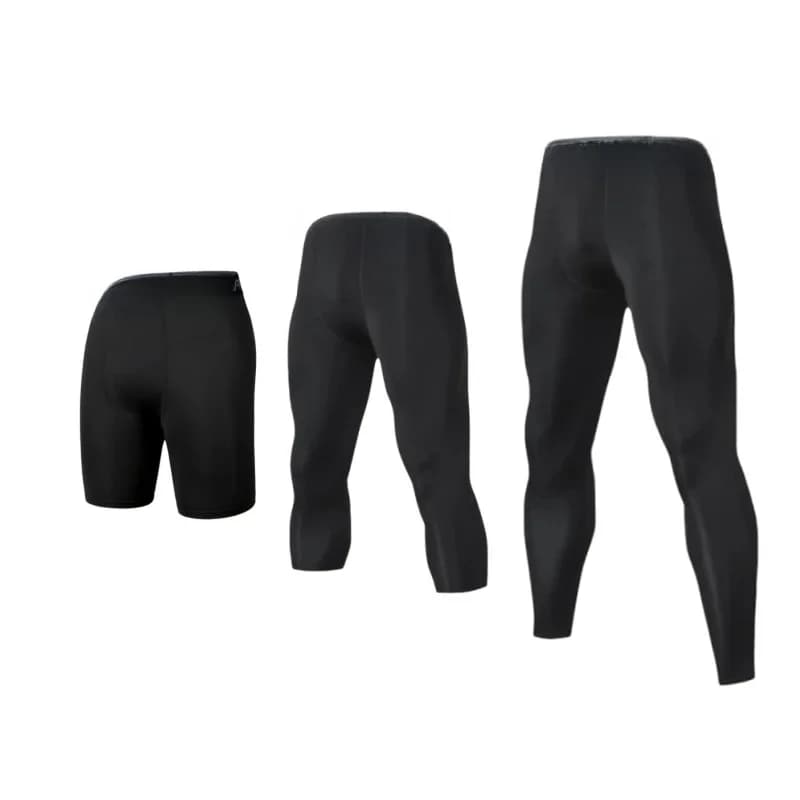 Mens Compression Pants Shaperwear Tights Cool Dry Leggings Sports Baselayer Running Athletic Workout Underwear Active Shorts