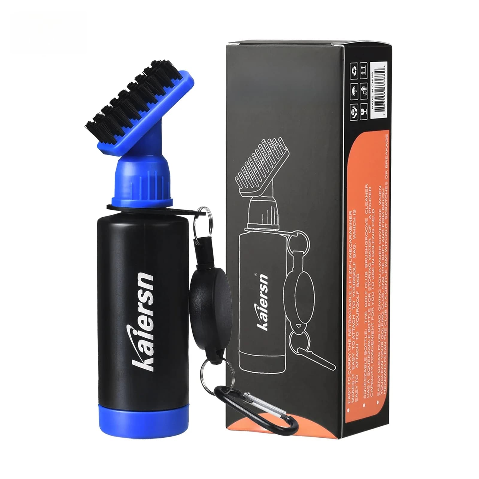 [2025 Upgrade]High quality Golf club cleaning bottle Brush Portable Squeeze water Jet ejector Golf accessories