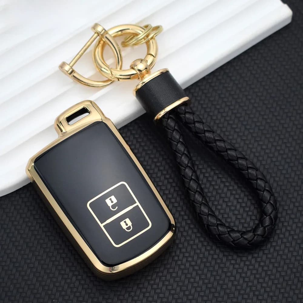TPU Car Key Cover Case Bag Holder Shell for Toyota Camry RAV4 Avalon Auris 2 3 4 Buttons Smart Keyless Holder Protector