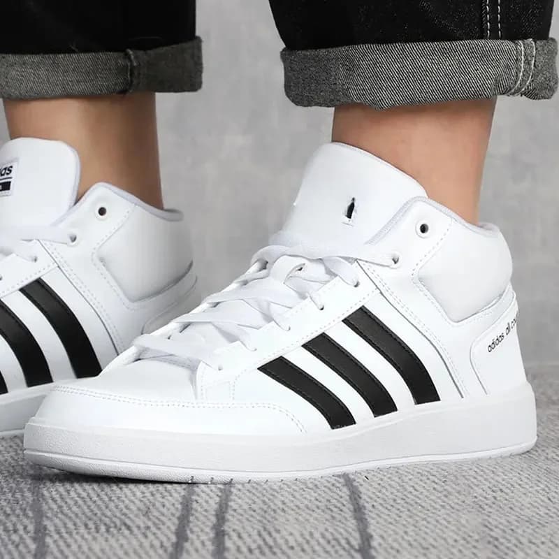Adidas Official Genuine New Men's Comfortable and Durable High-Top Casual Sneakers H02980