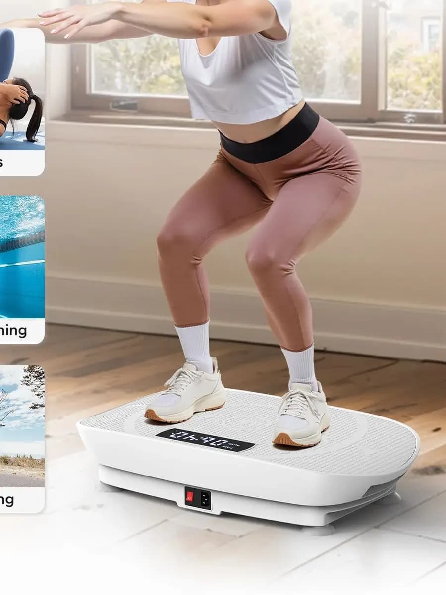 MERACH Vibration Plate Device Powered Vibration Platform CV30 for Full Body Training Burning&Muscle Building Weight Loss&Shaping