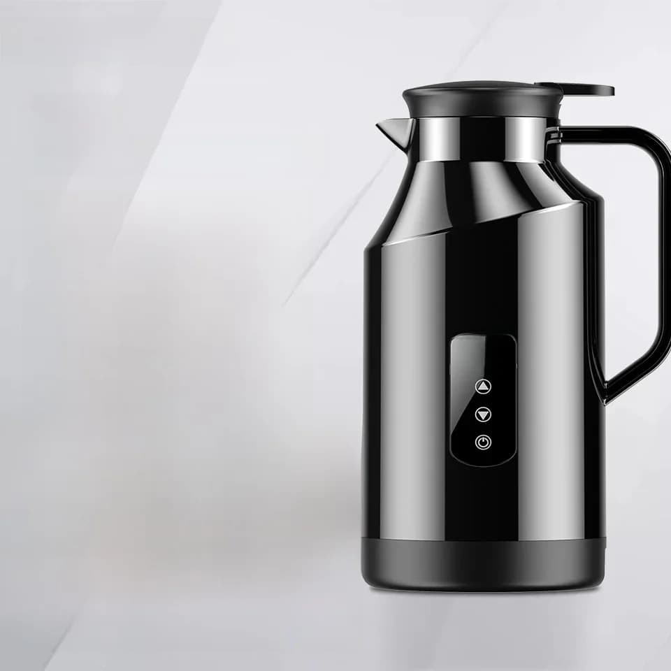 Yangood Portable Car Hot Kettle 1500ML Large Capacity 304 Stainless Steel Water Heater Travel Auto 12V 24V For Tea Coffeefor