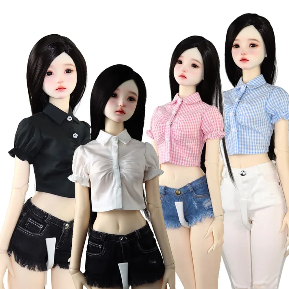 BJD Doll Clothes for 1/4 1/3 MSD SD DD Toys Ball Jointed Fashion shirts, jeans, shoes Girl Gift