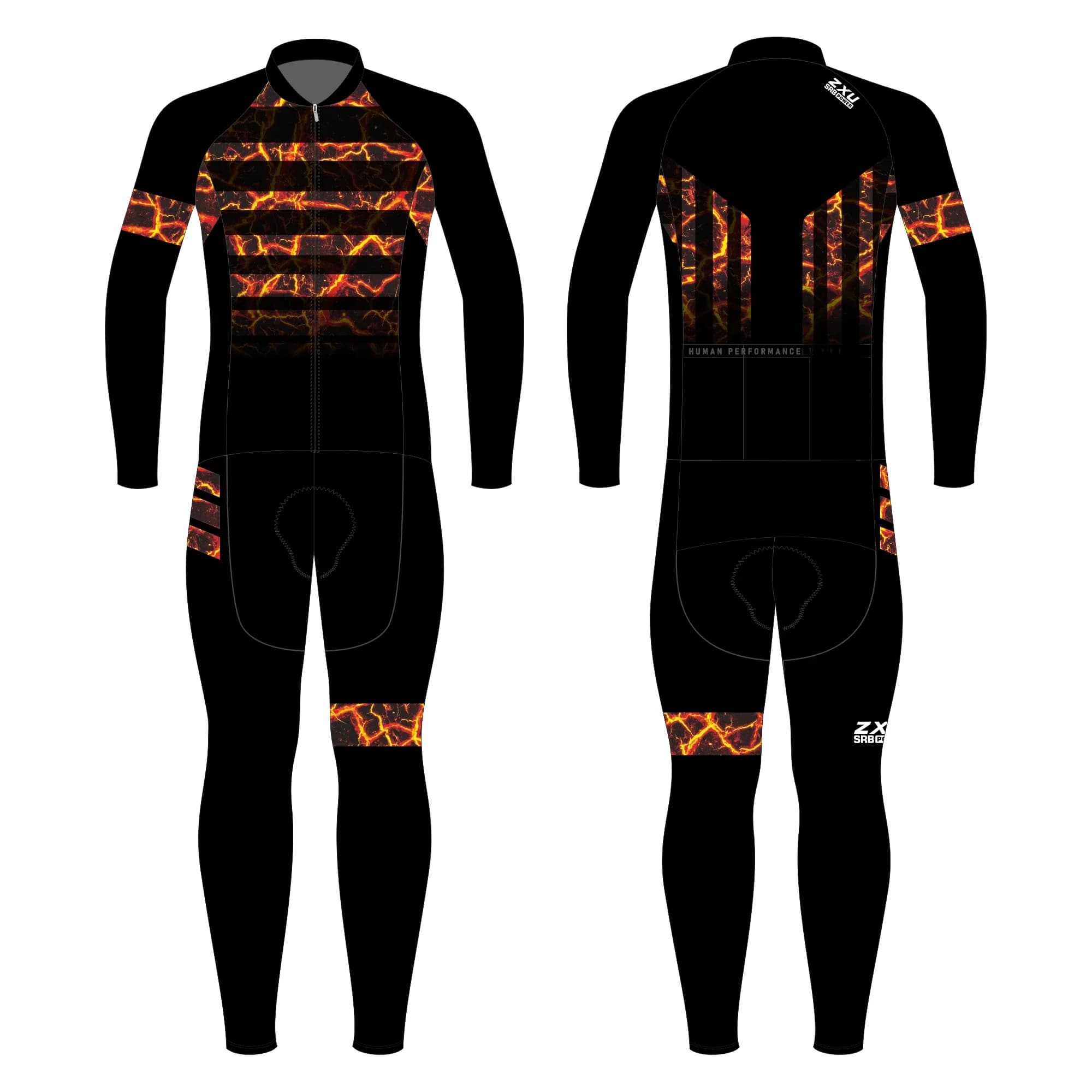 New Long Sleeve Skinsuit ZXU Trisuit SRBPOWER Triathlon Clothing Jumpsuit Swimming Cycling Running Wetsuit Competition Apparel
