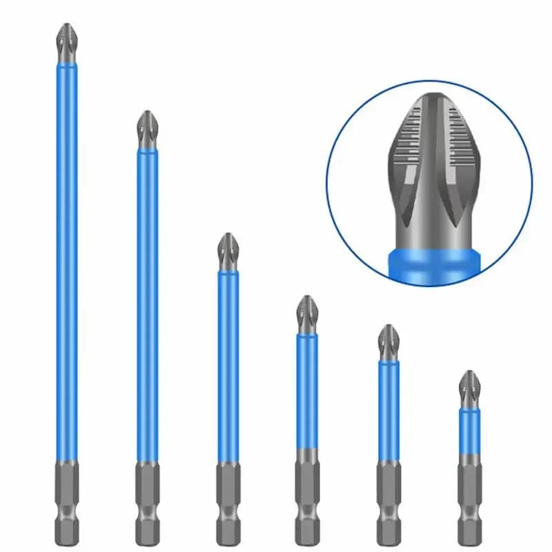 Non-slip Wear-resistant Screwdriver Set Strong Magnetic High Hardness Super Long Cross Electric Batch Electric Drill