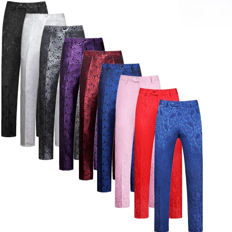 2026 Men Suit Pants, Business Office Trousers, White Black Red Pantalones Hombre Wedding Party Dress Pants Asian Sizes Slacks