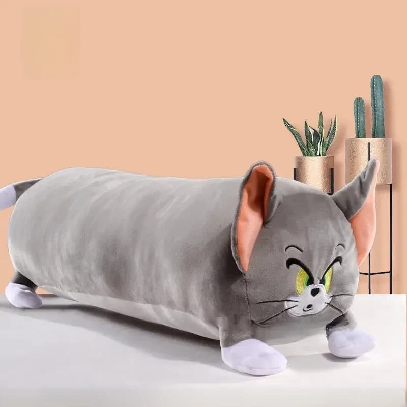 Original Tom and Jerry Plush Pillow Toy Cartoon Movie Cat Mouse Plushies Stuffed Animals Toy Funny Doll Toys Gift Big and Small