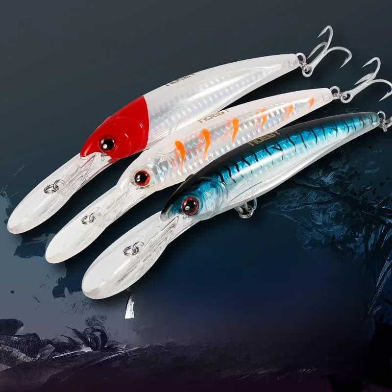 NOEBY 120mm Floating 140mm 160mm Slow Sinking Minnow Fishing Lures Artificial Bait Trolling Wobblers Sea Winter Fishing Lure