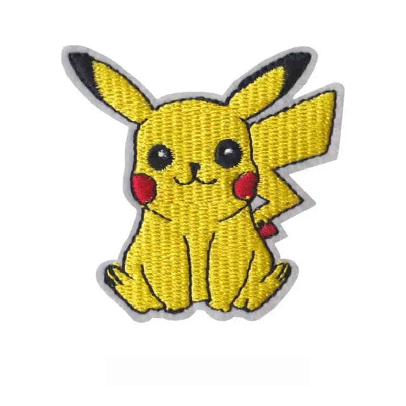 30 style Pokemon Cloth Patch Pikachu Clothes Stickers Sew on Embroidery Patches Applique Iron on Clothing Cartoon DIY Garment De