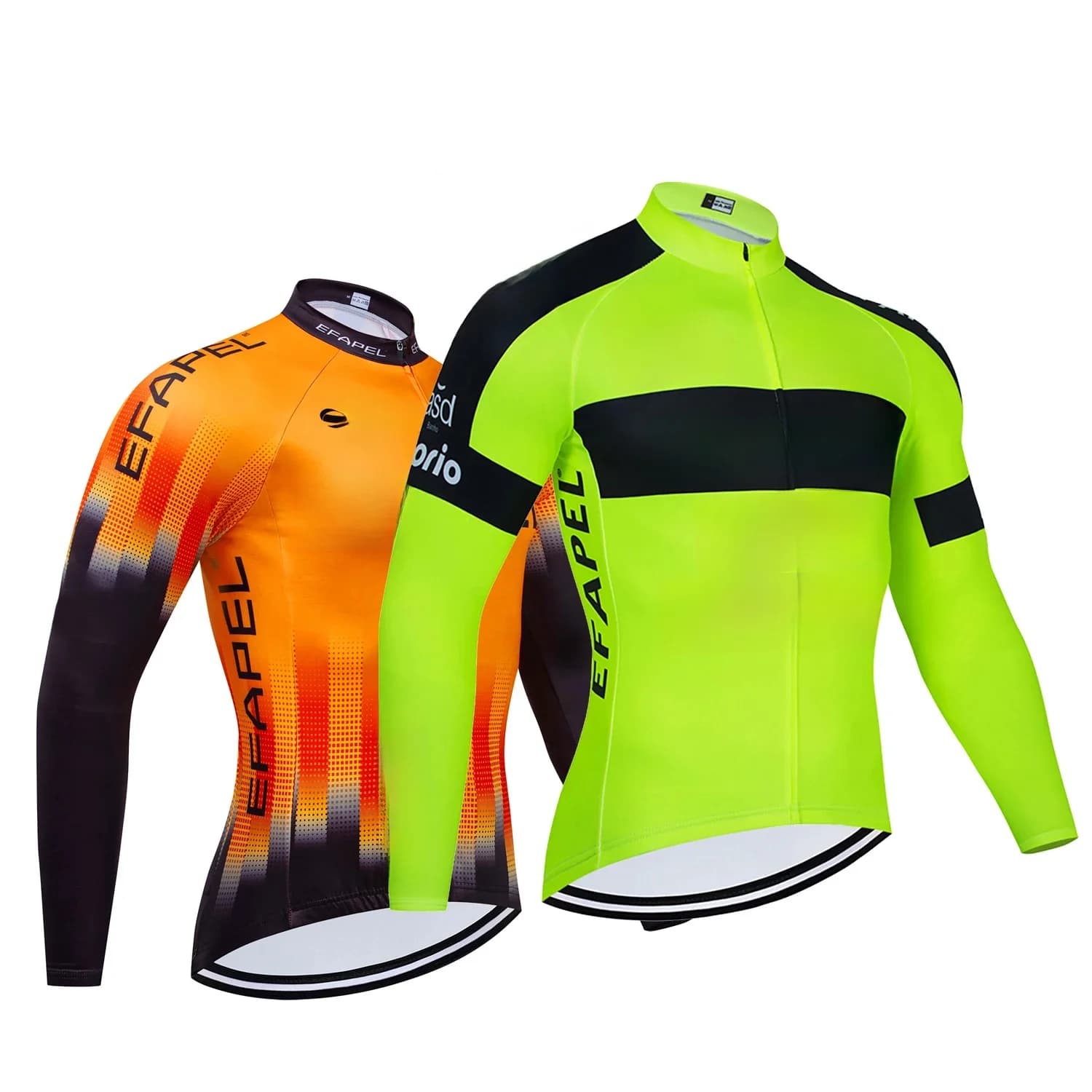 Winter 2024 UAE Cycling Jackets Men Women Fashion Yellow EFAPEL Team Ropa Ciclismo Thermal Fleece Bike Maillot Clothing