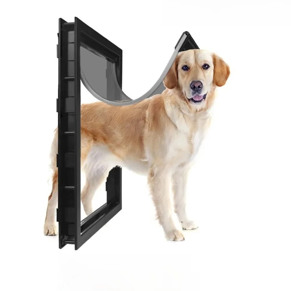 Extra Large Big Dog Door for Wooden Doors High Quality ABS Flame PVC Enter Outer Flap Anti Raining Cover Insulated Cold Weather