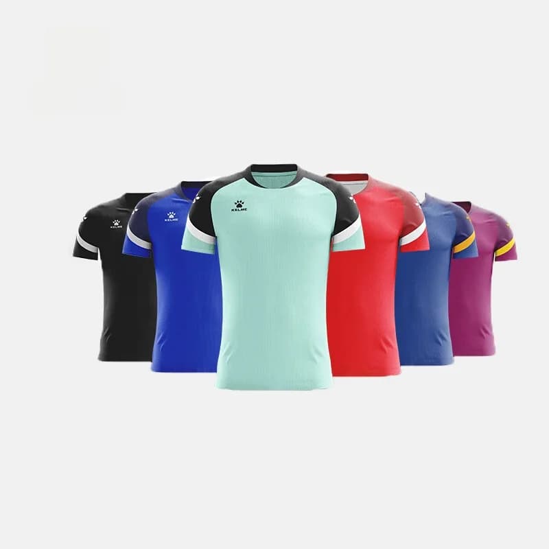 KELME Men's Soccer t-shirt Football T-shirts Short Sleeve Original Kid‘s ’Team Jersey Sportswear Customization 8151ZB1007