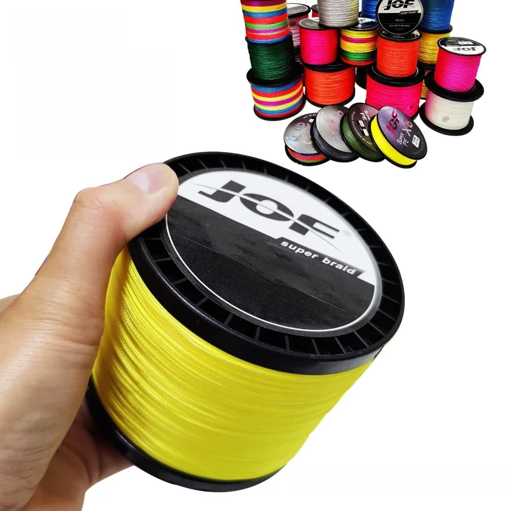 JOF 8 Strands Abrasion Resistant Braided Fishing Line PE Super Strong Anti-bite Line, Fishing Accessories For Freshwater 3000M